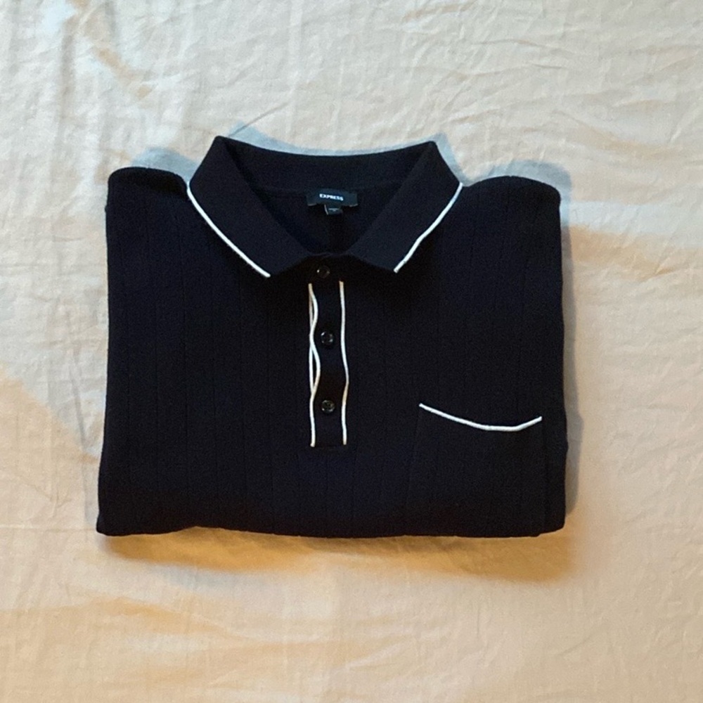 Express Ribbed Knit Polo